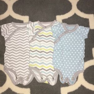 3 skip hop NB onesies